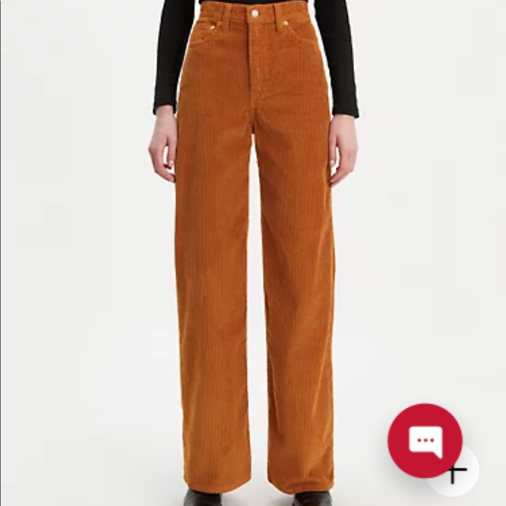 Levi’s ribcage wide leg corduroy pants